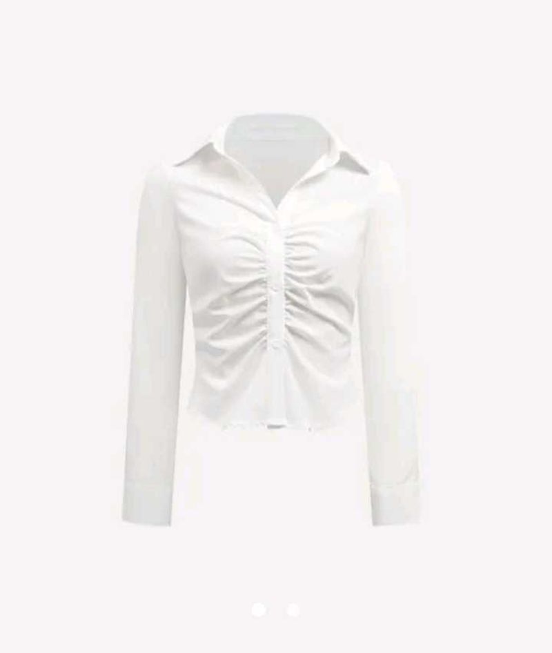 Gathered Placket Blouse