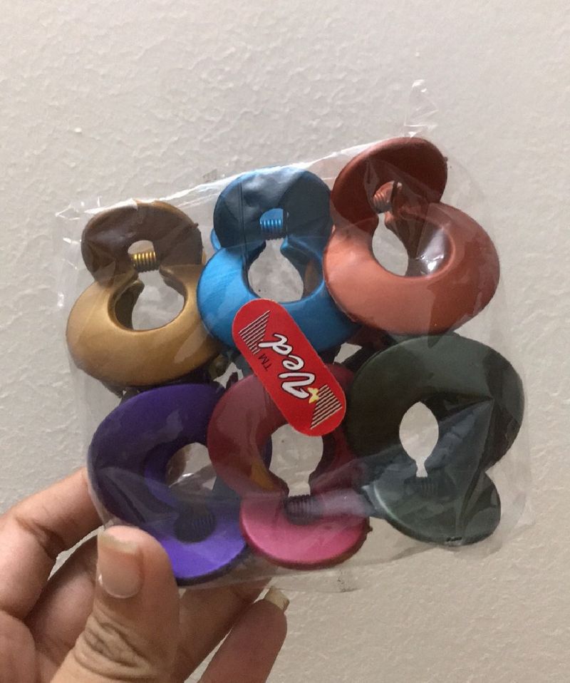 Pack Of 6 Matte Finish Clutcher Clips