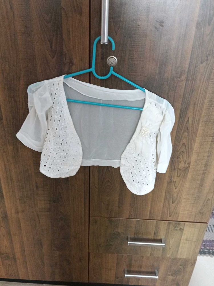 White Lace Shrug