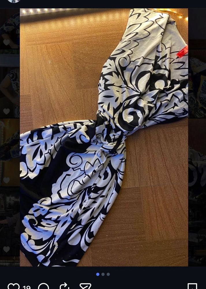 Elegant Patterned Women's Dress