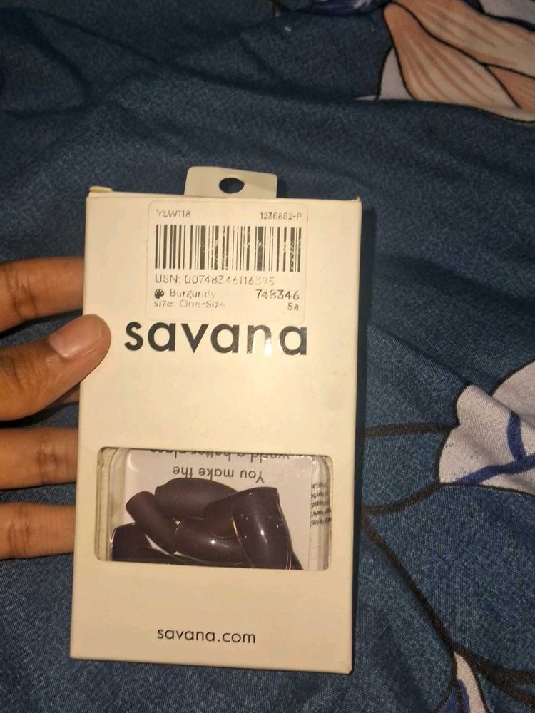 Burgundy Savana Press On Nails