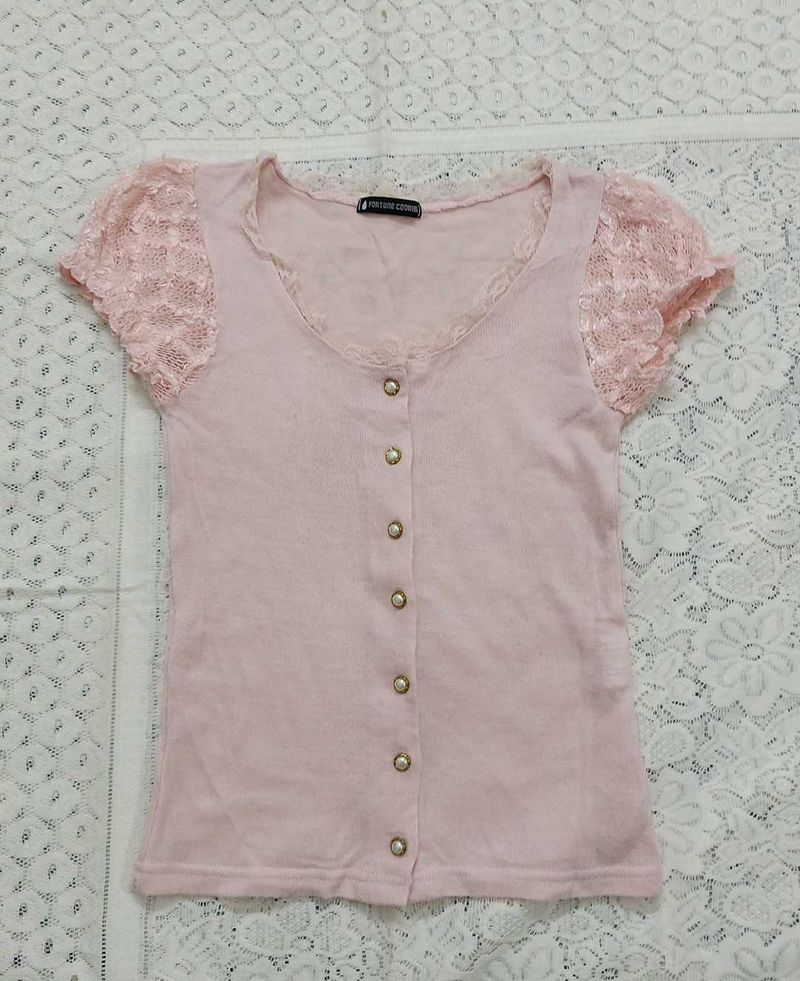 Pink Knitted Top