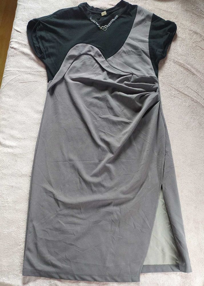 Stylish Two-Tone Dress