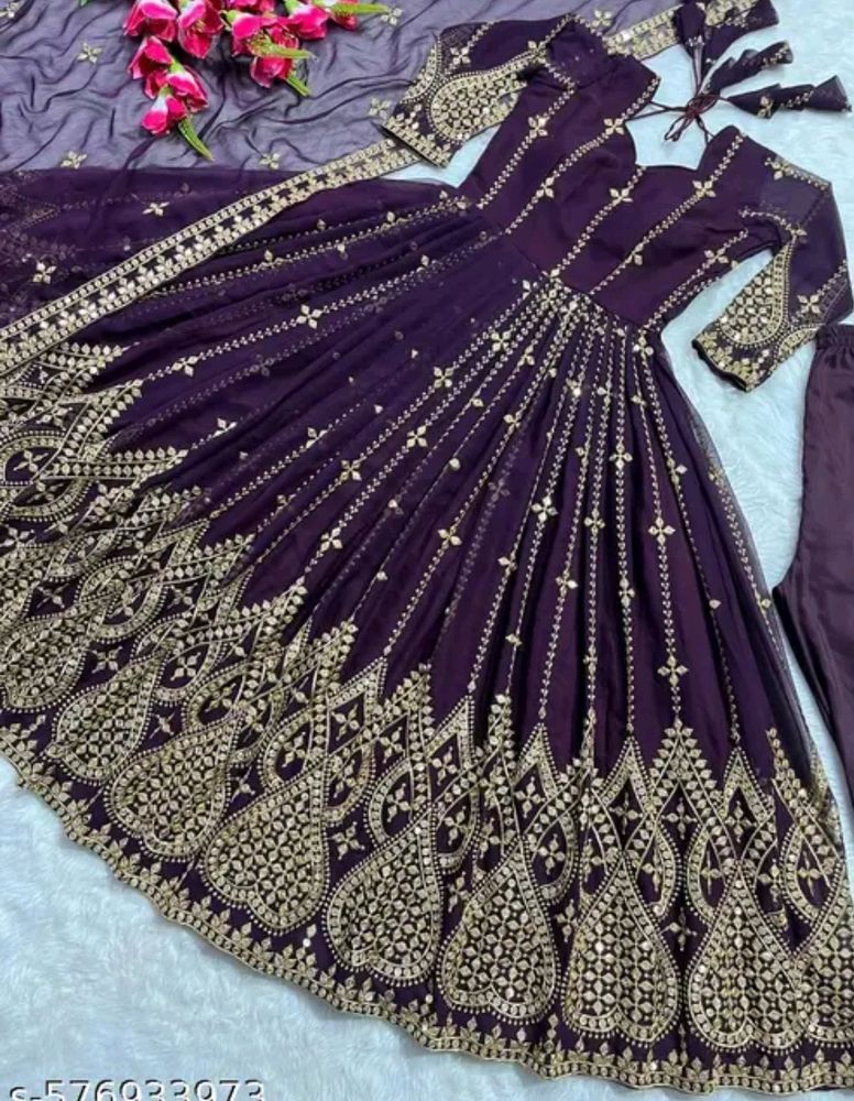 Wedding Wear Gown With Dupatta Sets Xxl