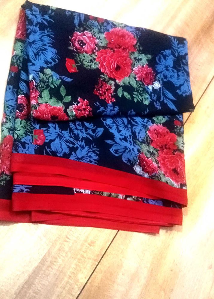 Floral Print Saree