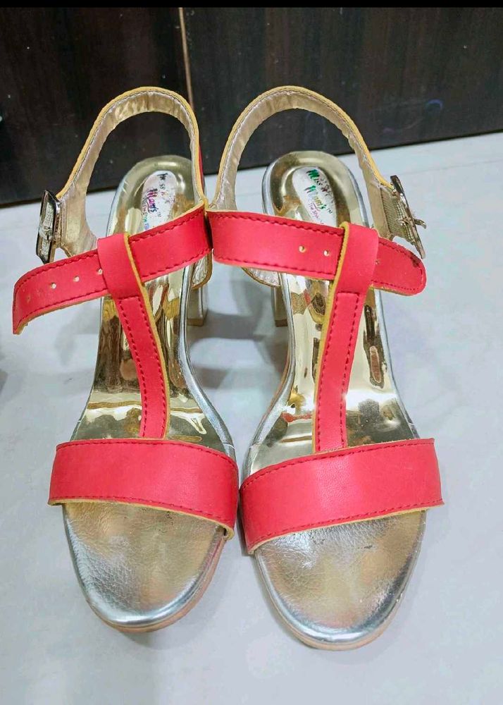 Red Golden Heels
