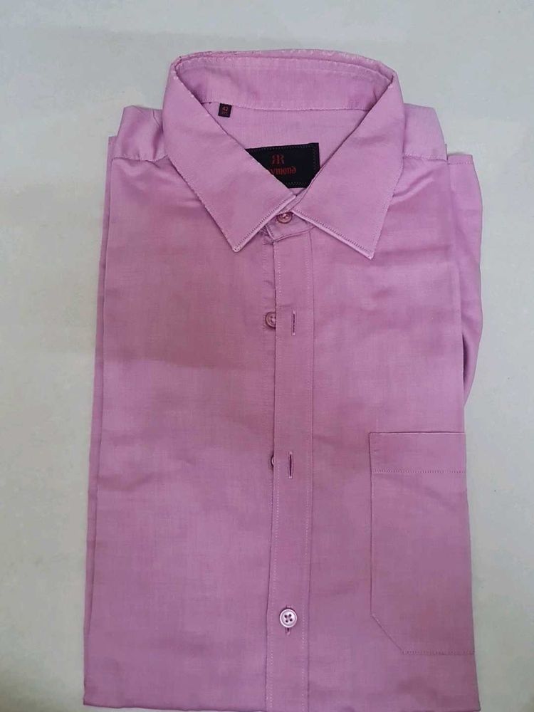 Raymond Mens Pink Formal Shirt, Size 42