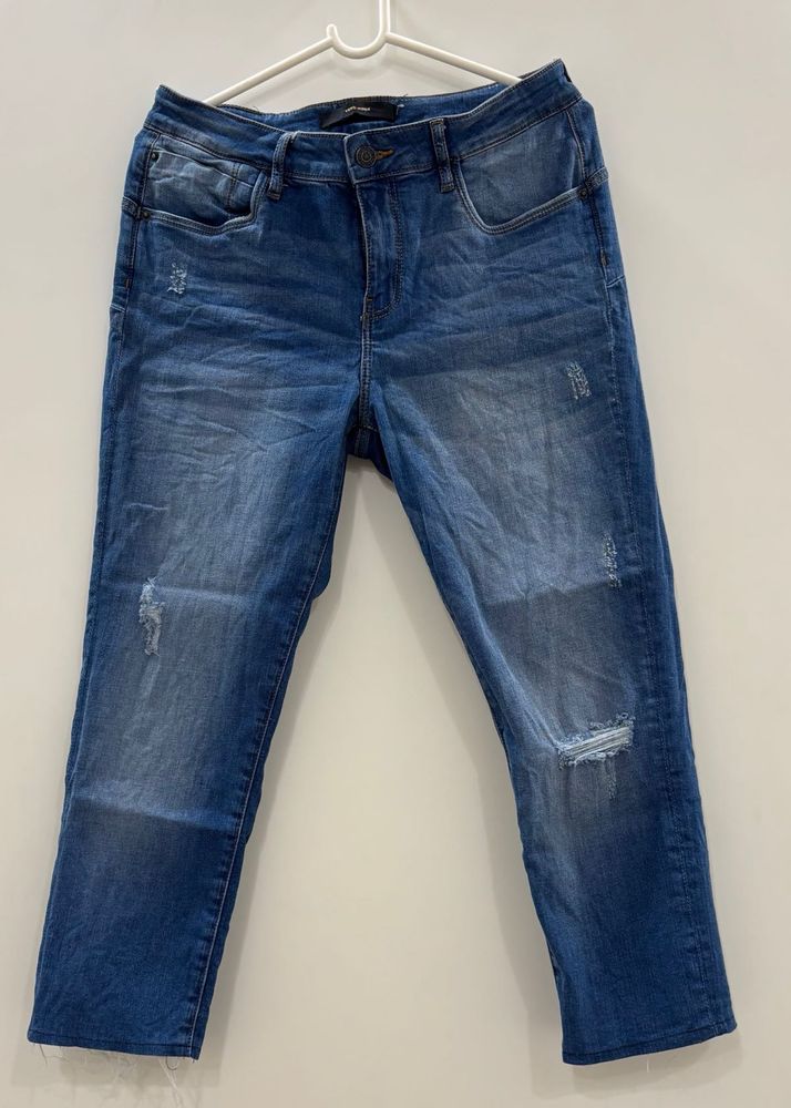 Distressed Denim Jeans