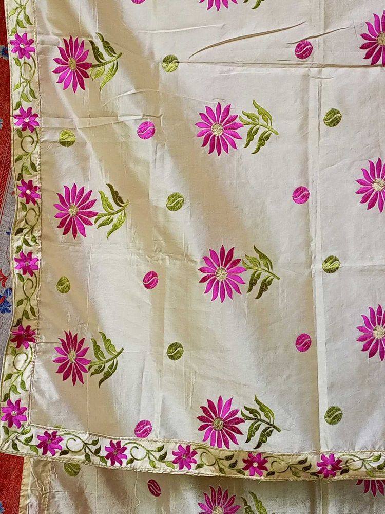 Assamese traditional mekhela sador used