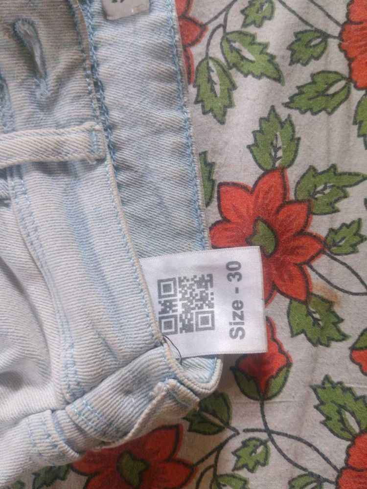 Wide Leg Jeans - Light Wash