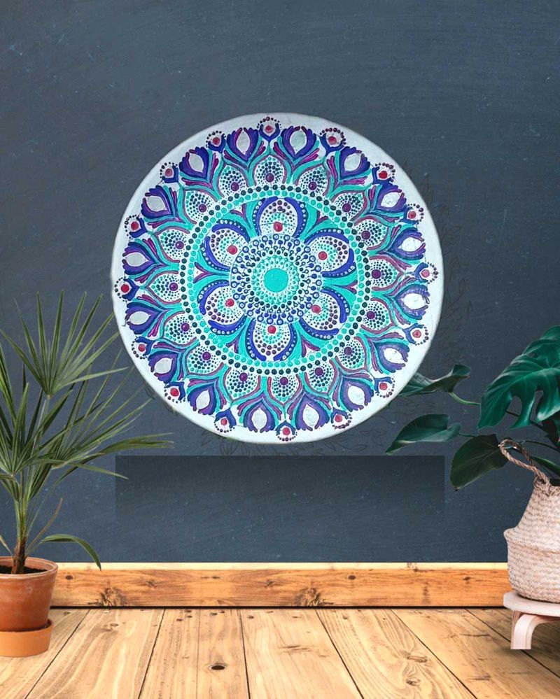 Mandala Plate Art💖