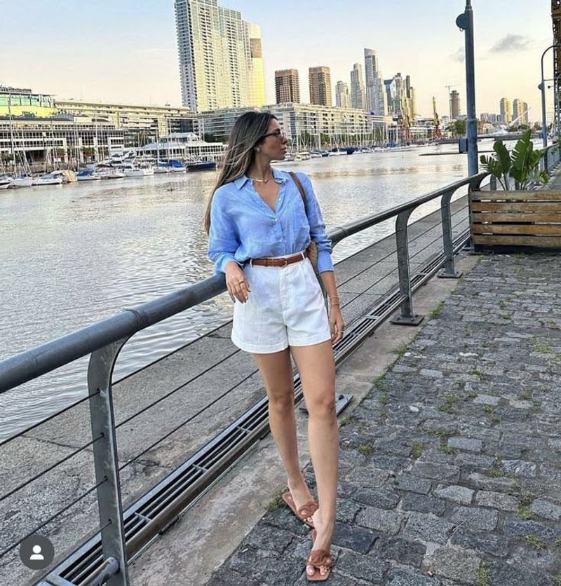 Next Y2k High Waist Cotton Shorts