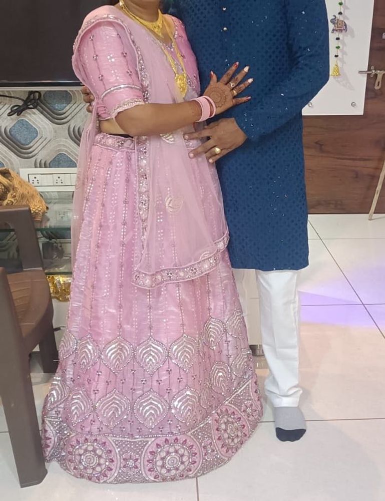 Pink Embellished Lehenga Choli