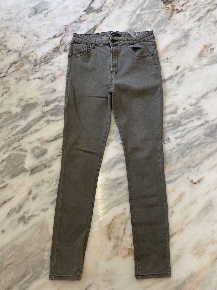 Grayish Green Denim Jeans