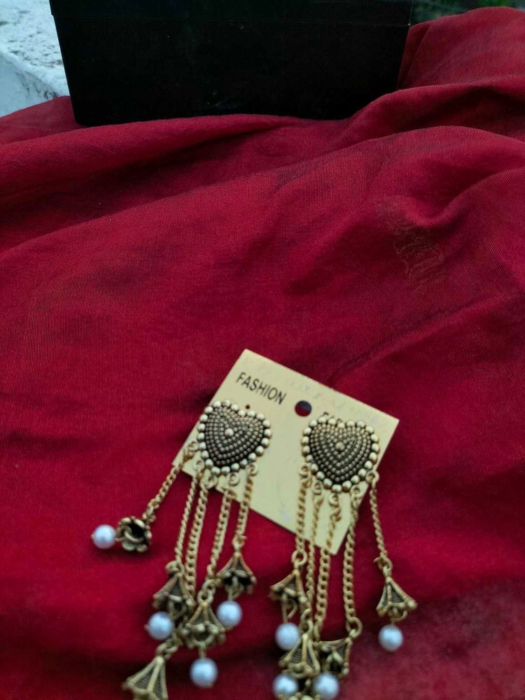 Valentine Day Special Heart Shape Designer Jhumki