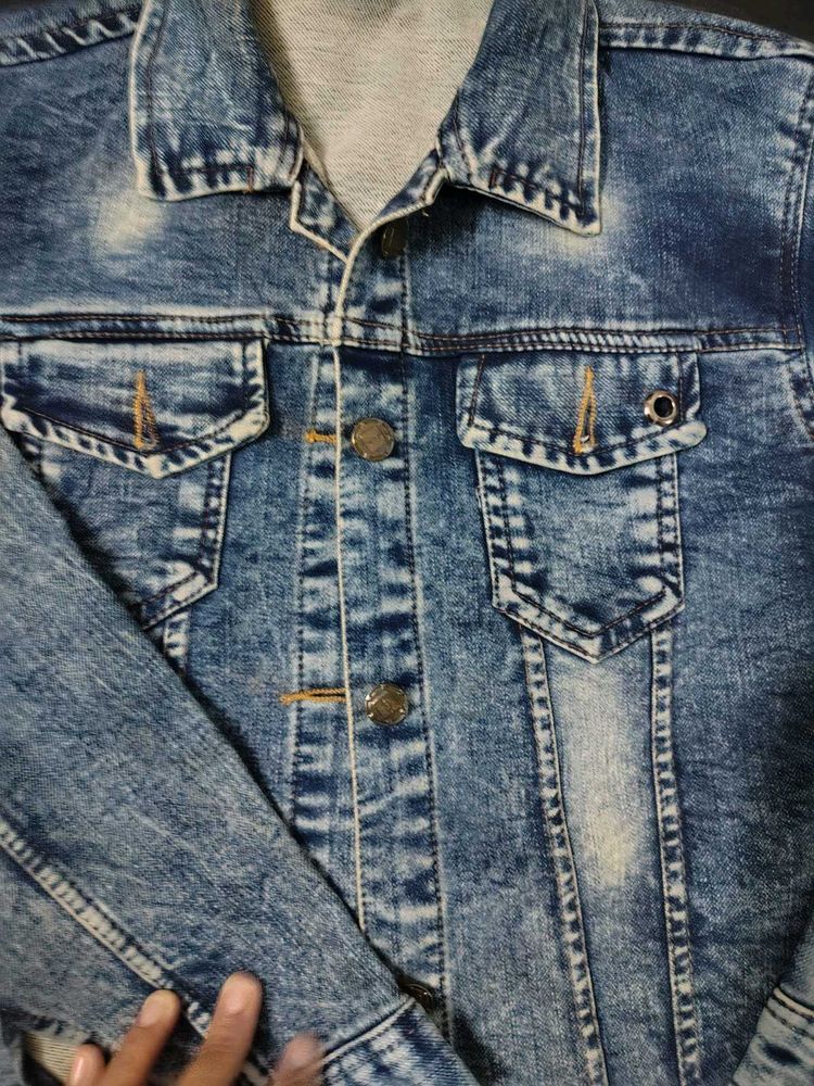 Acid Wash Denim Jacket