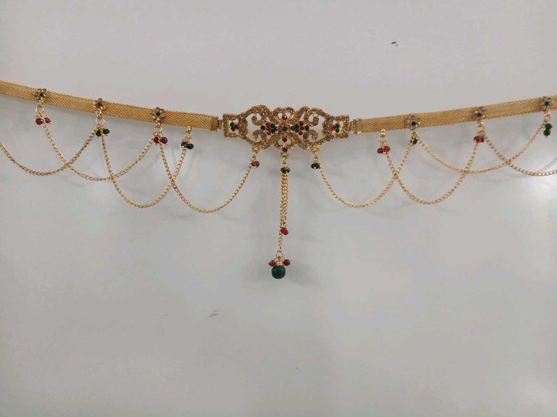 Ornate Gold Beaded Belt
