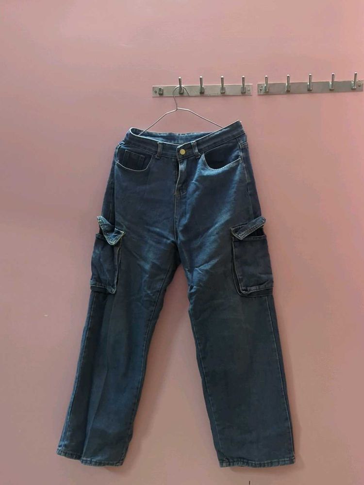 Blue Cargo Jeans