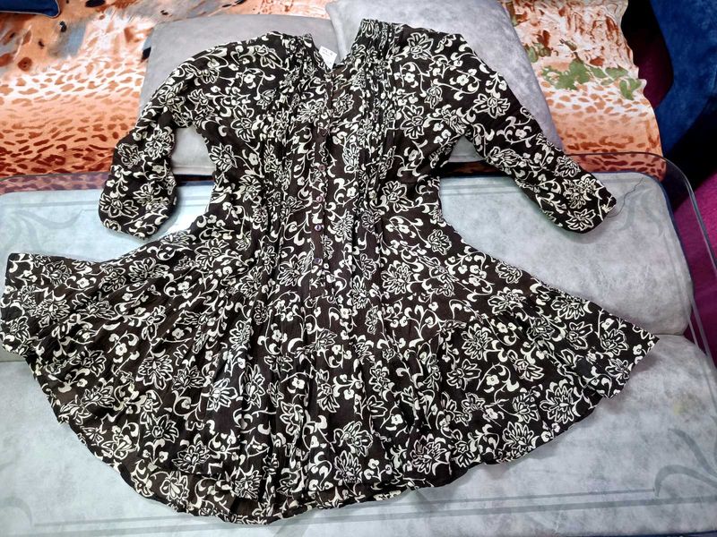 Floral Print Tunic Top