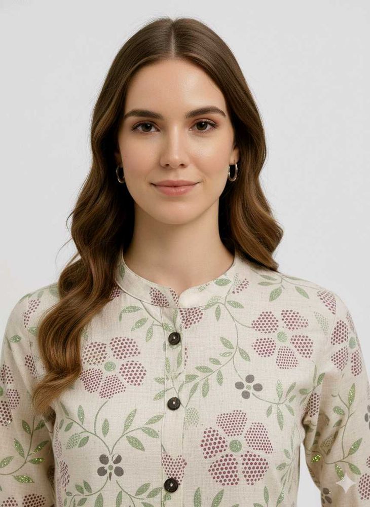 Floral Print Kurta