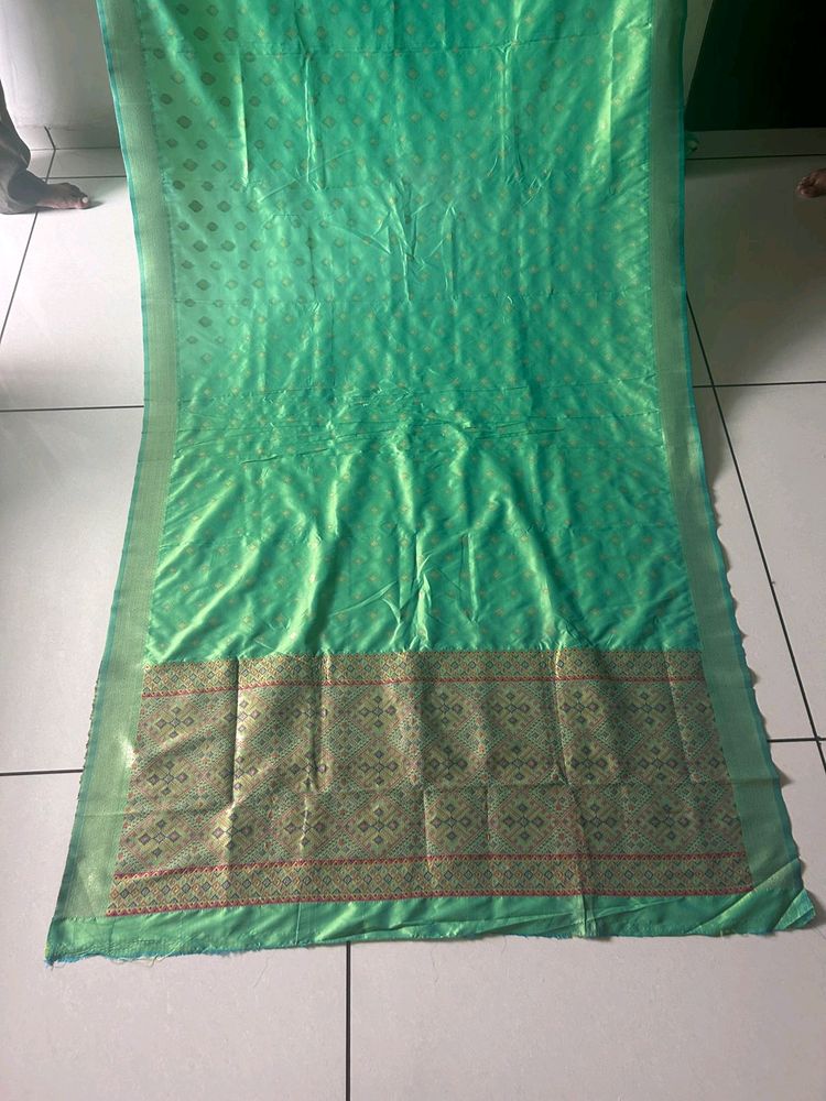 Pista Green Banarasi Type Saree