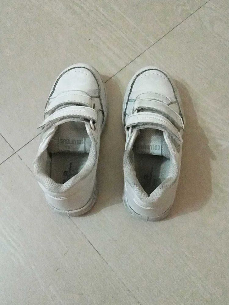 Kids White Casual Shoes
