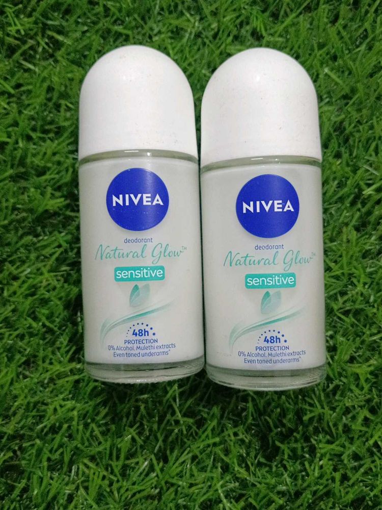 2 Nivea Natural Glow Sensitive Deodrant
