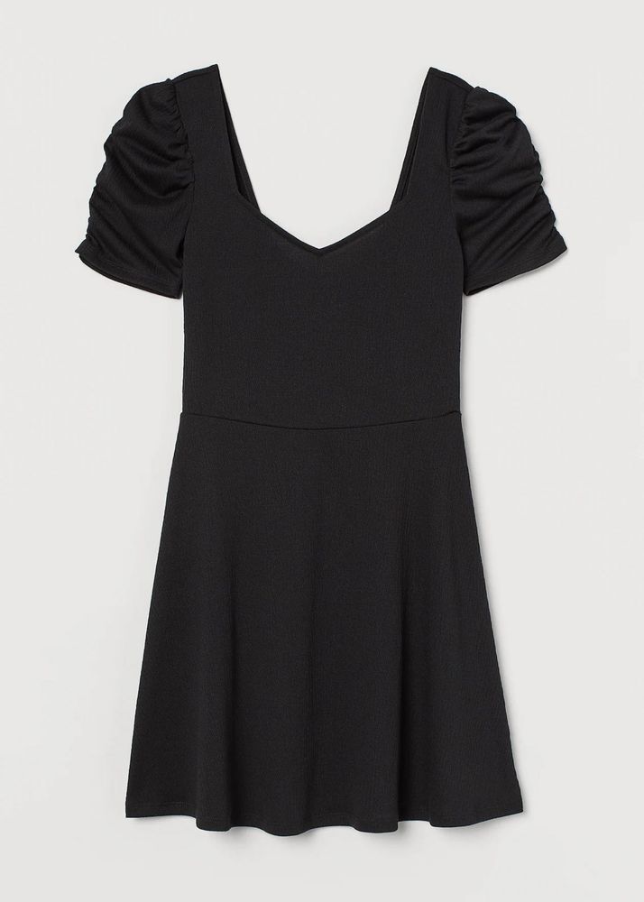 H&amp;M Black Sweetheart  Dress