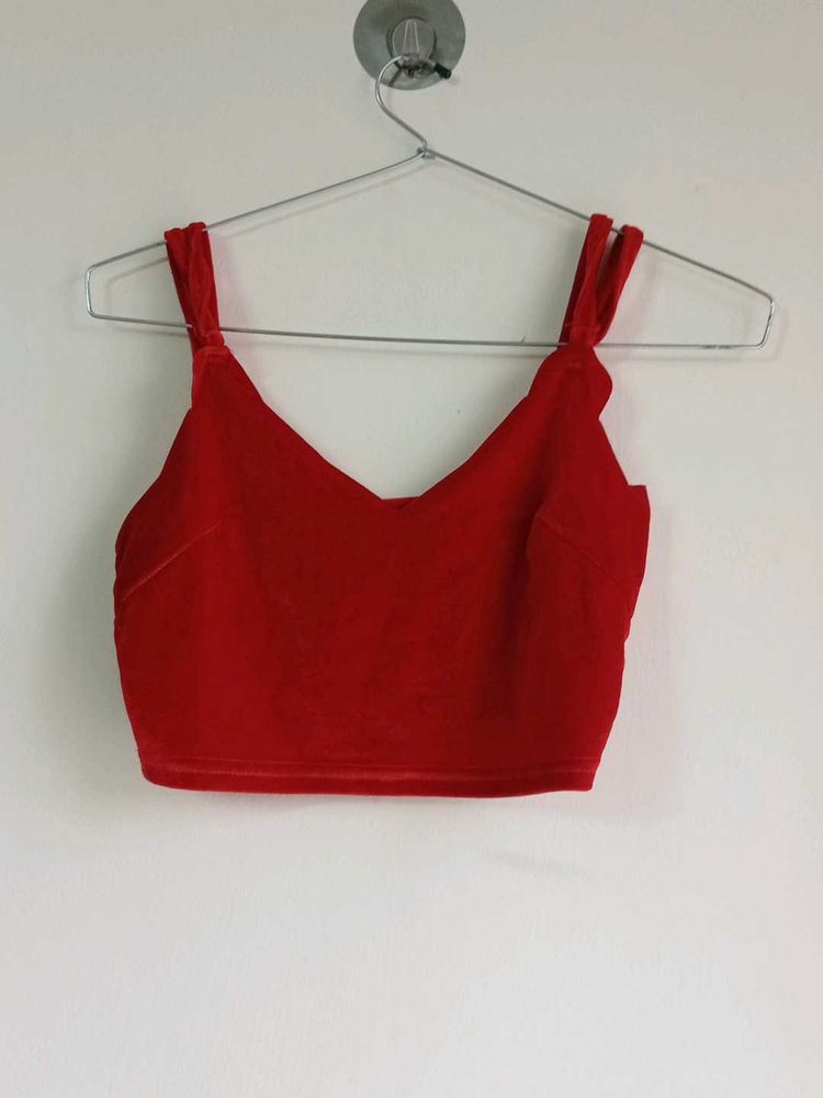 Velvet Bralette Top