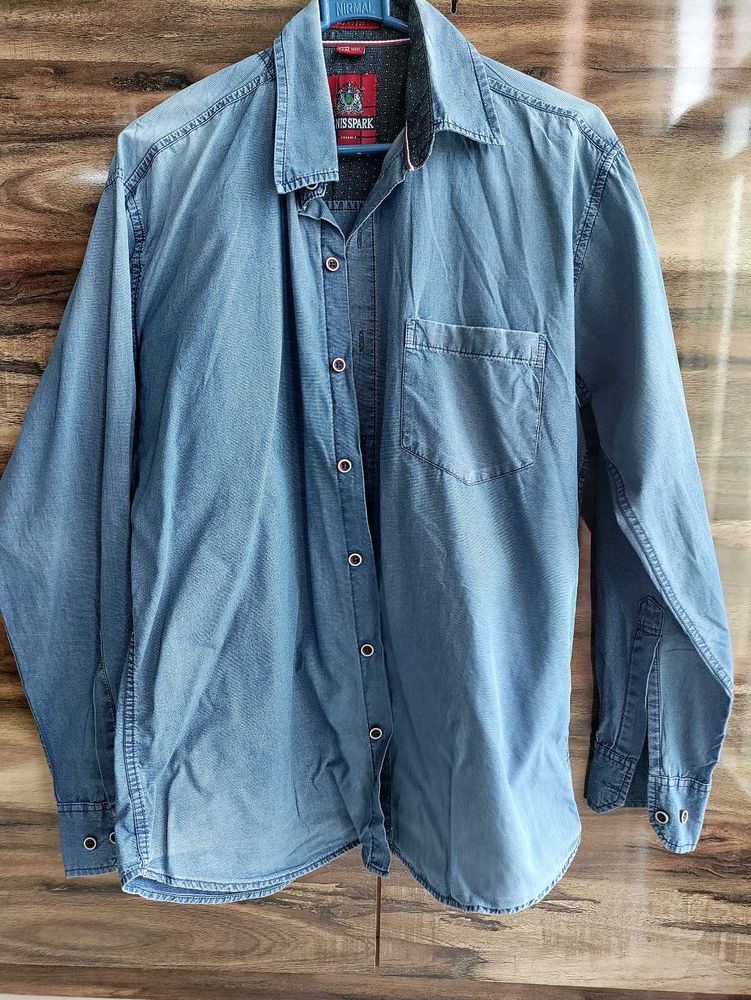Rough Look Denim Shirt