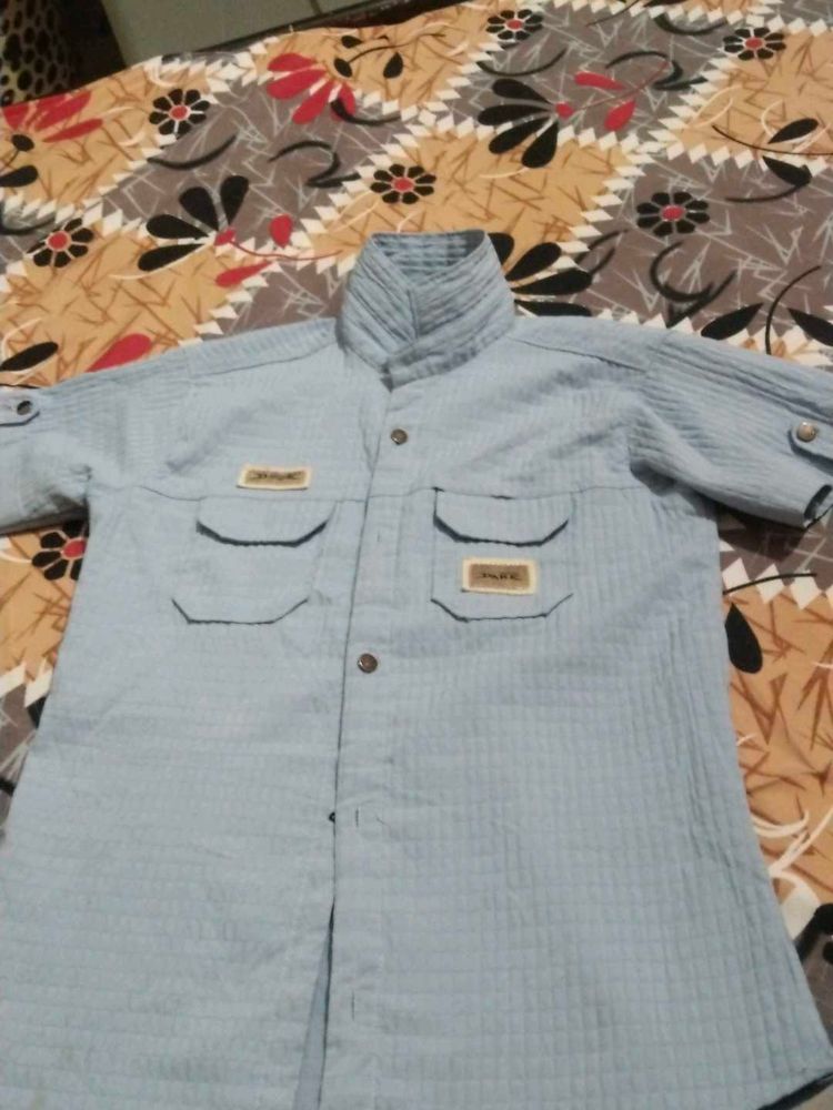 Blue Casual Shirt
