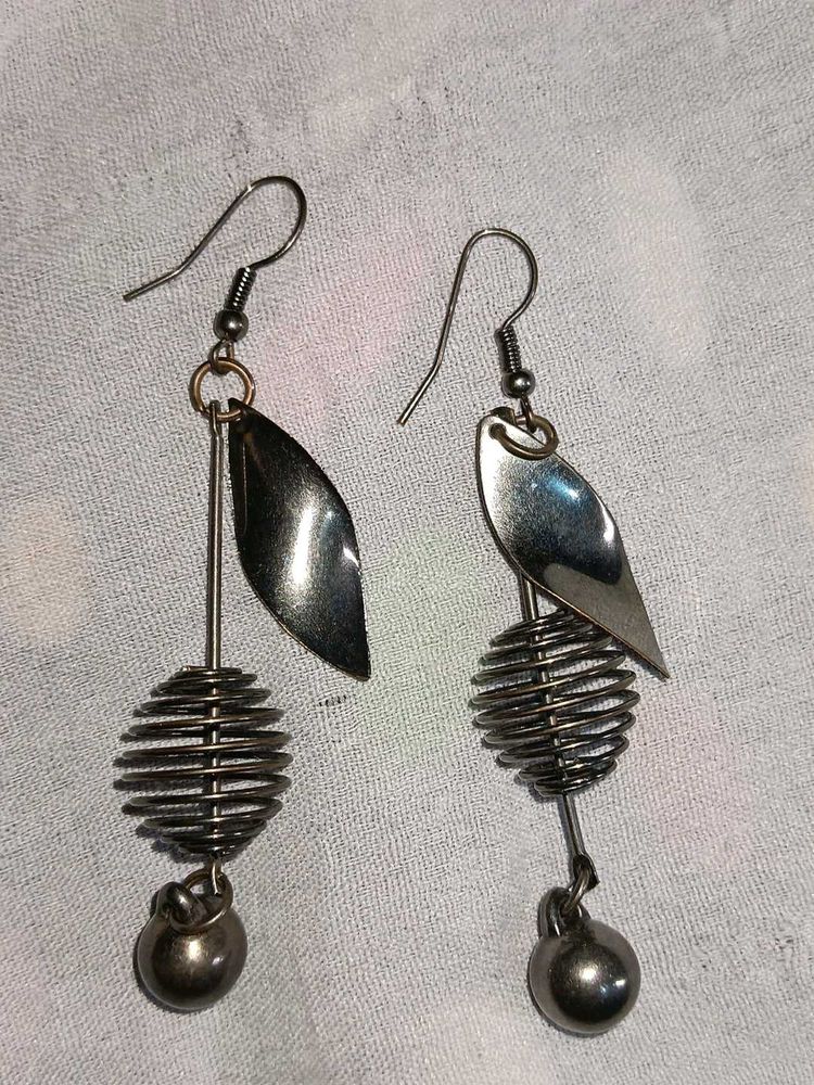Unique Silver Dangle Earrings