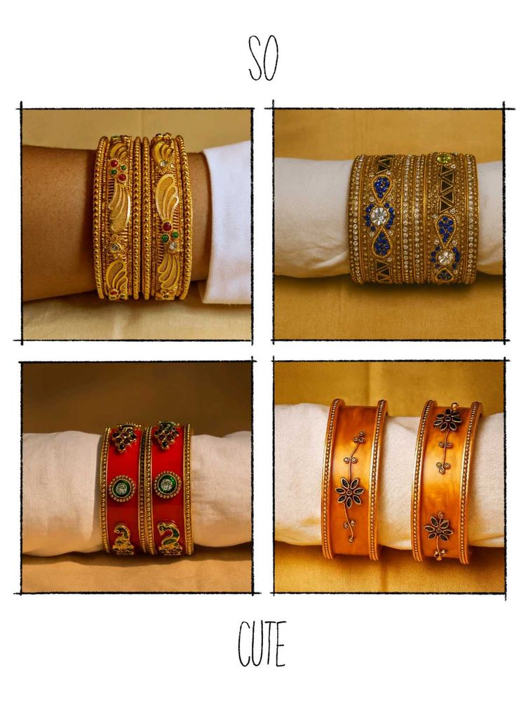 Bangle Set(Pack of 4) Totally New