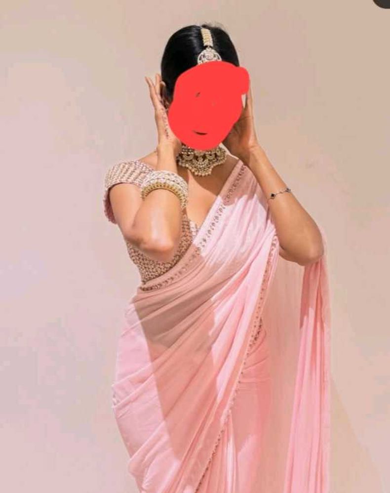 Elegant Pink Saree