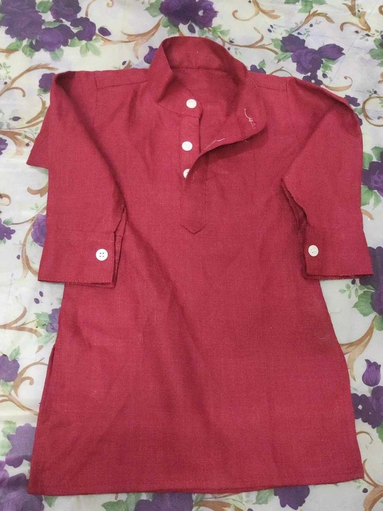 Red Kurta Shirt