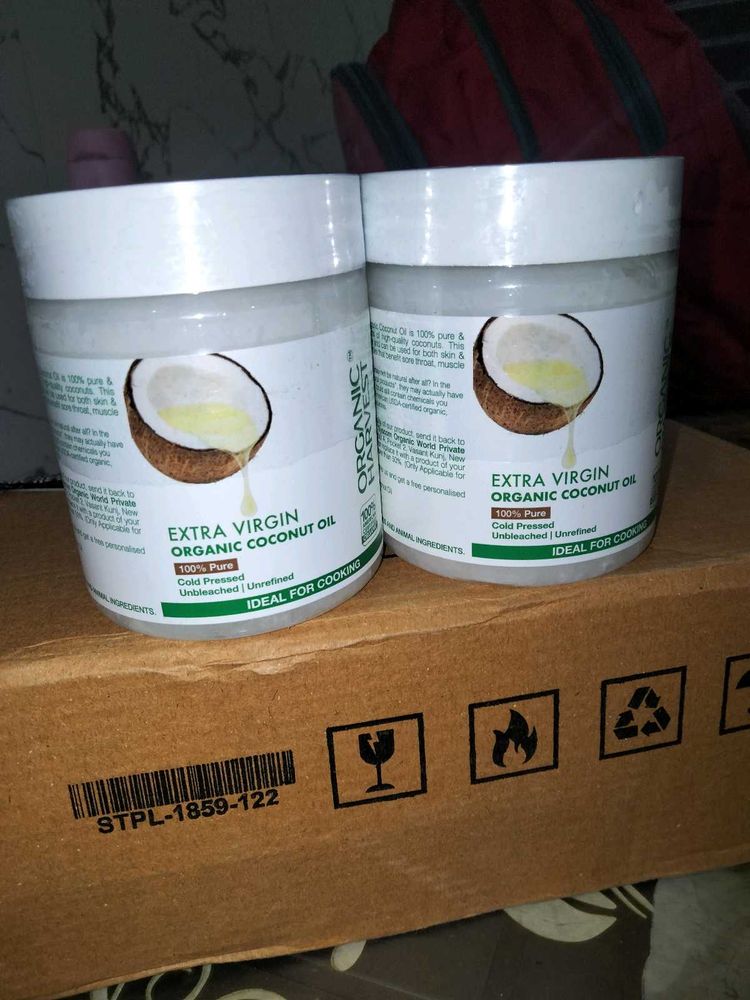 (Pack Of 2 ) Extra Virgin Organic Coconut Oil