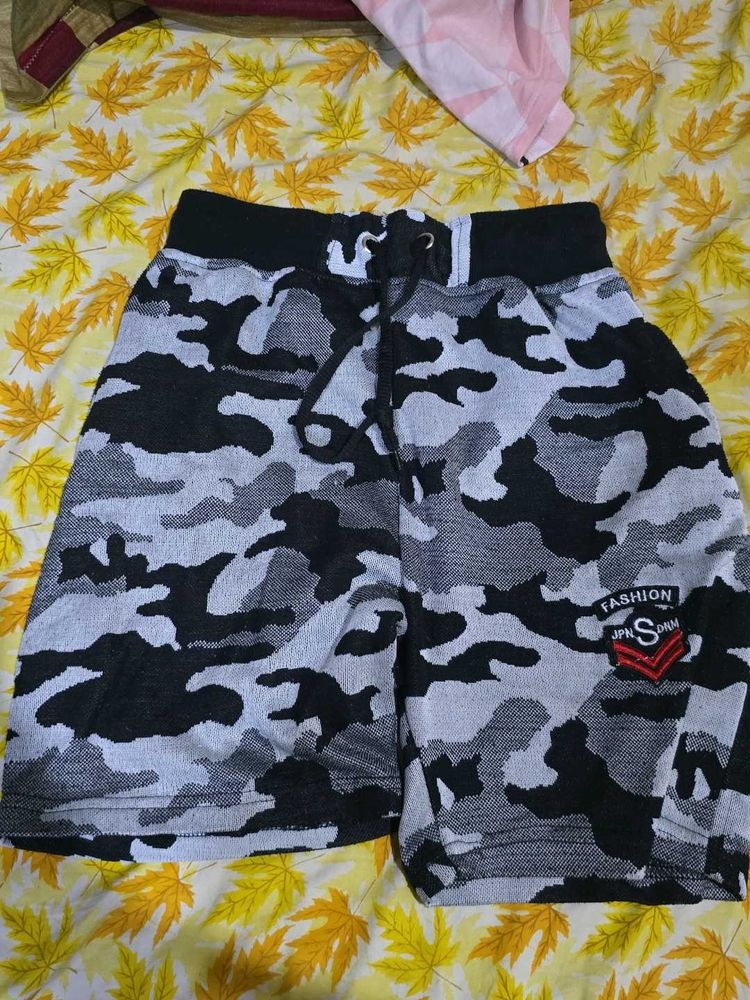 Camo Print Shorts