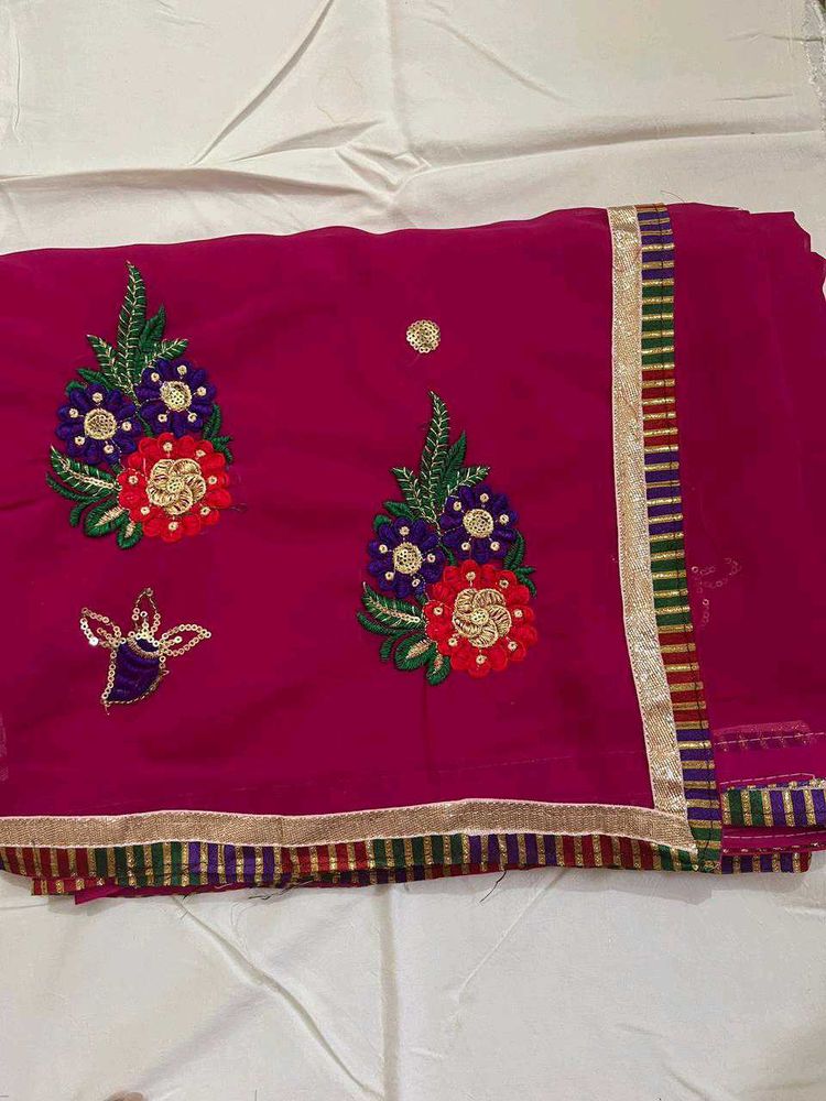 new heavy rani saree