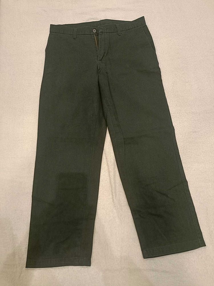 Men's Navy Blue Straight Leg Pants