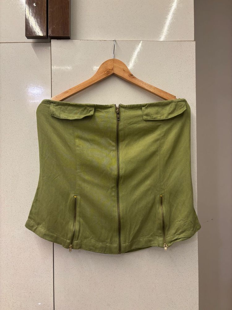 Olive Green Corset Top