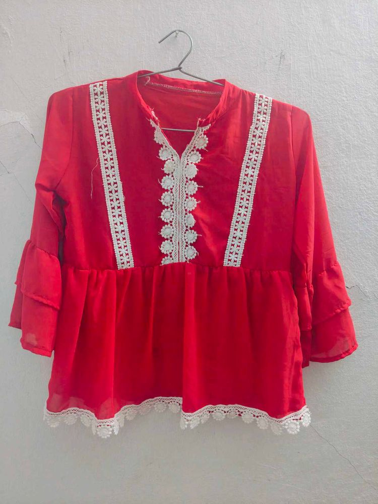 Cherry Red Top