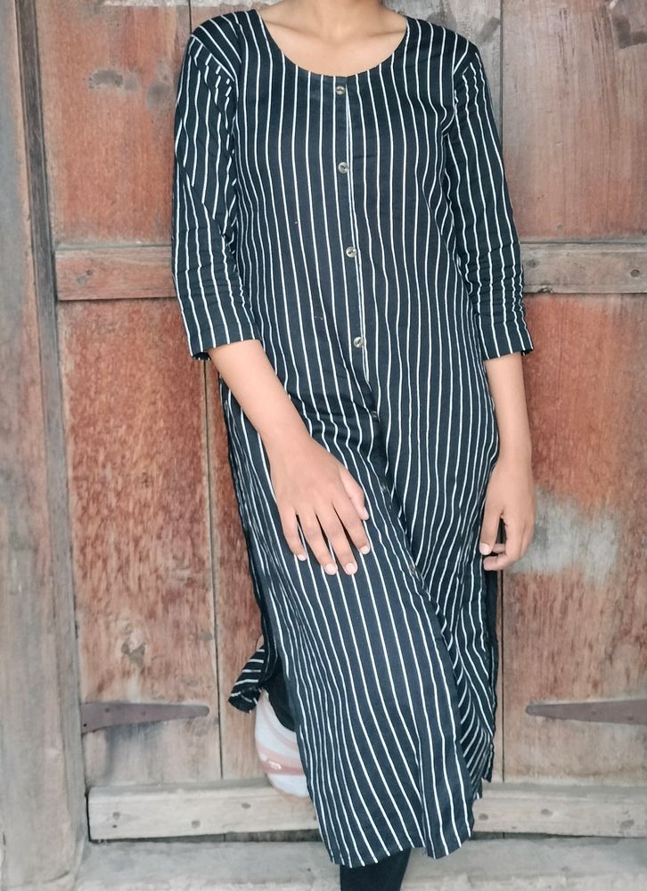 Striped Button-Down Dress