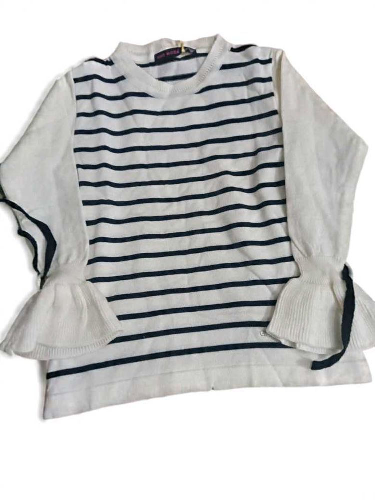 Striped Bell Sleeve Top