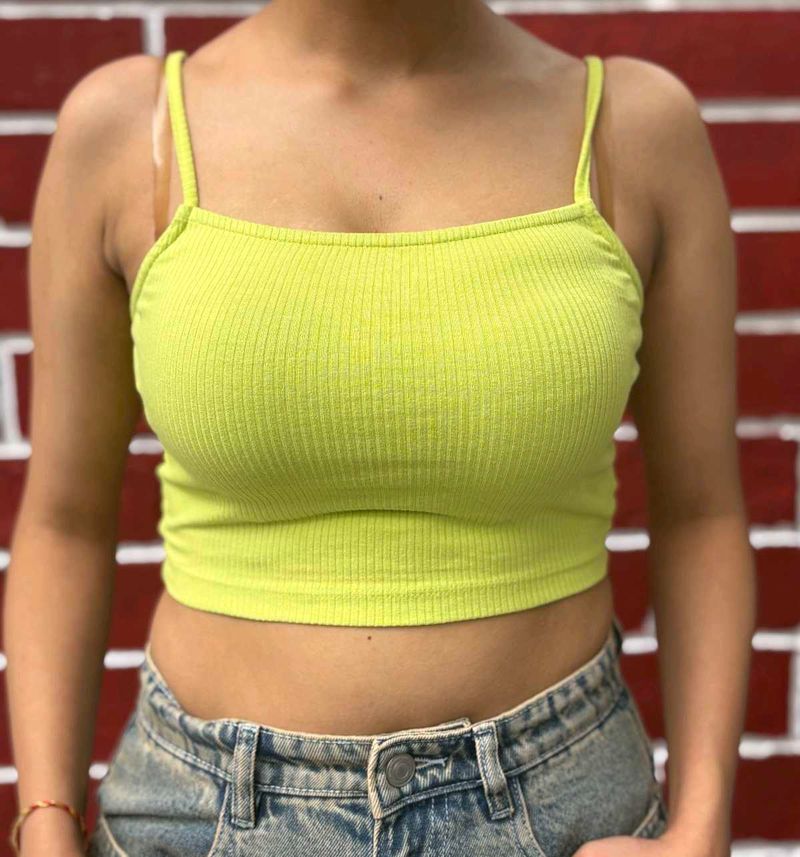 Green Crop Top