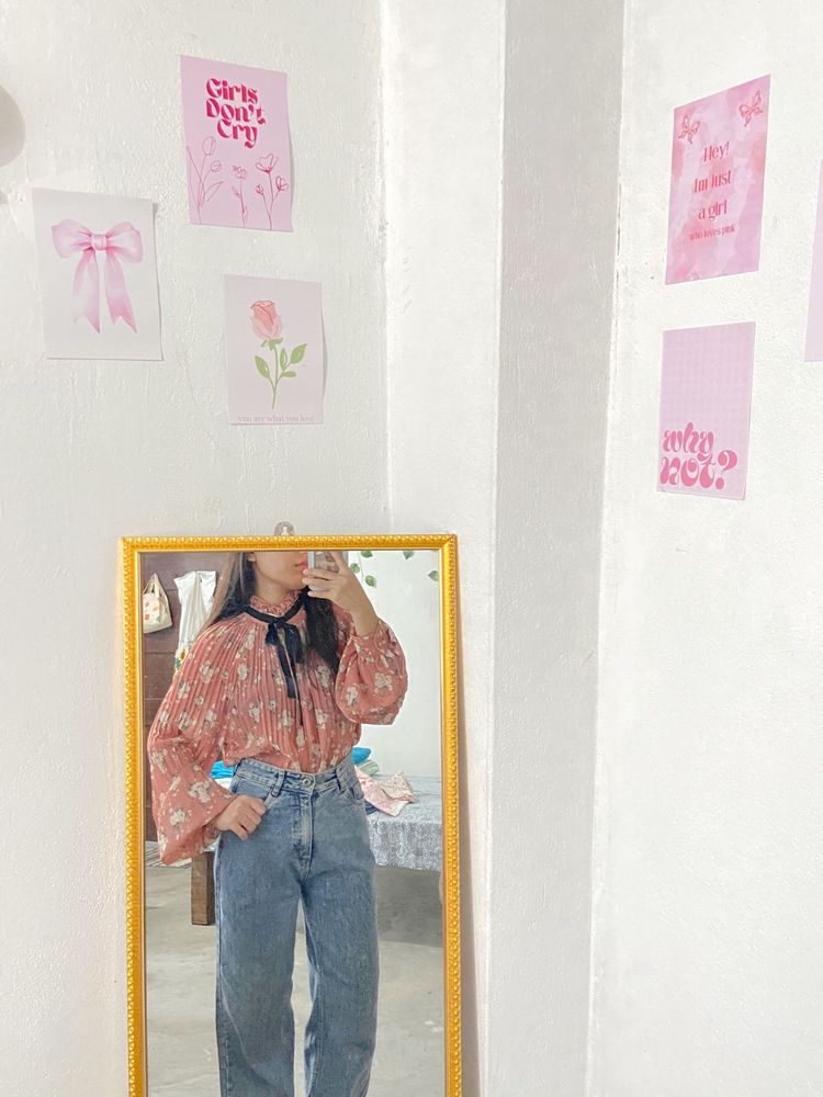 SALE:- Korean Floral Print Shirt