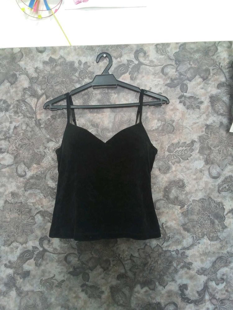 Velvet Padded Cami Top.