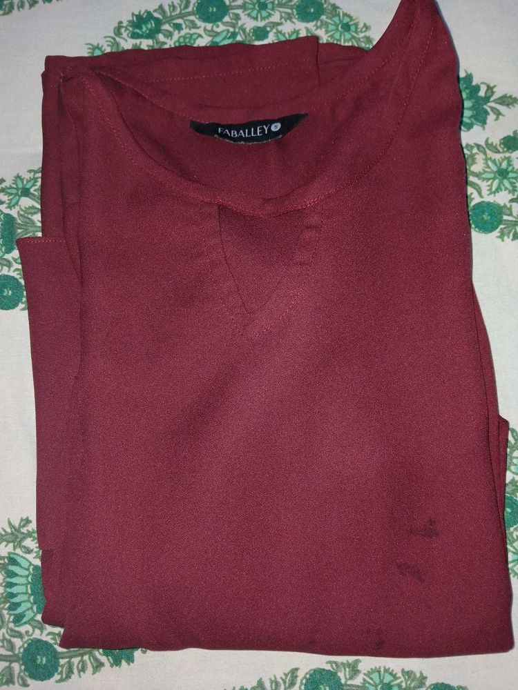 Burgundy FabAlley Top