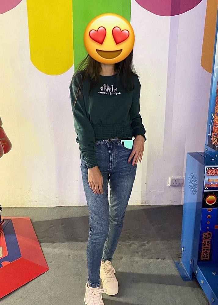 Green Winter wear Top