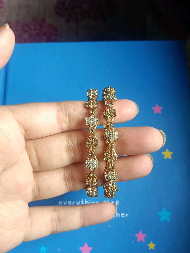 Set Of 2 Diamond Bangle