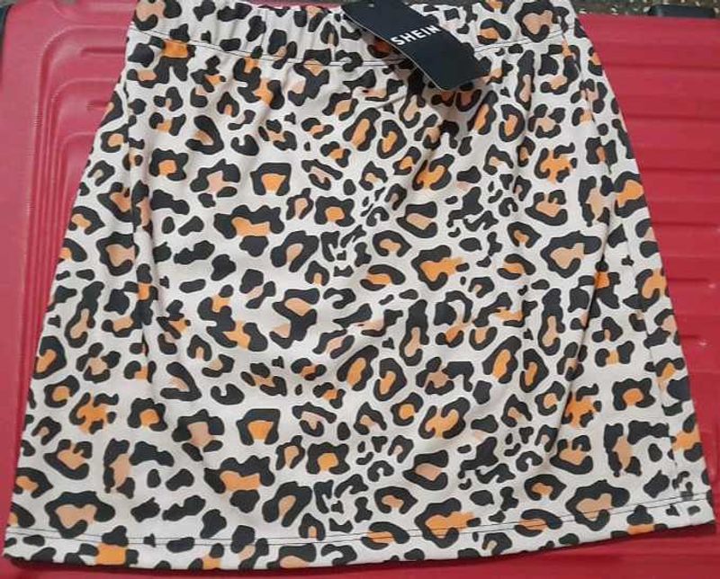 Leopard Print Mini Skirt